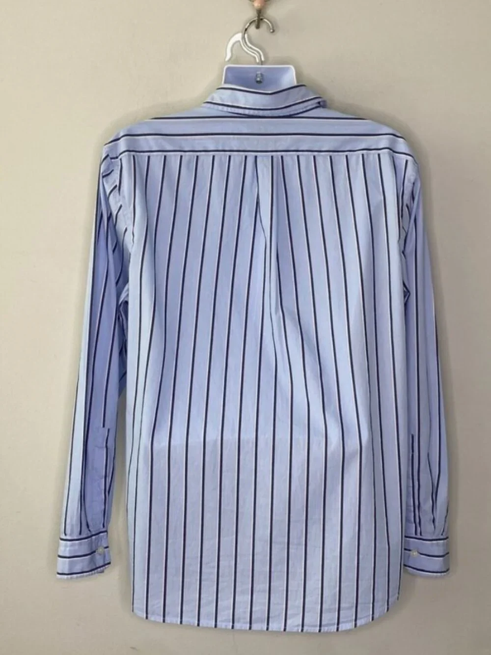 Banana Republic Men's Organic Cotton Button Down Striped Long Sleeve Size Large